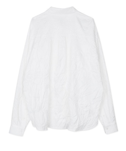 ANOTHERYOUTH(アナザーユース)の「【ANOTHERYOUTH/アナザーユース】crinkle shirts/クリンクルシャツ(シャツ/ブラウス・メンズ・ホワイト/イエロー・ONE SIZE)」の4枚目の写真