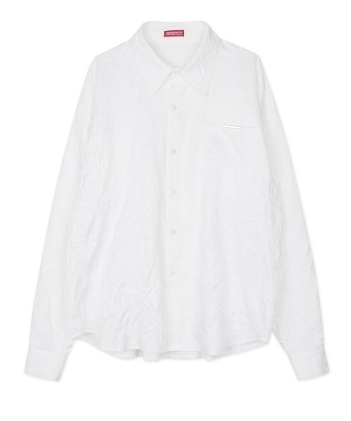 ANOTHERYOUTH(アナザーユース)の「【ANOTHERYOUTH/アナザーユース】crinkle shirts/クリンクルシャツ(シャツ/ブラウス・メンズ・ホワイト/イエロー・ONE SIZE)」の20枚目の写真