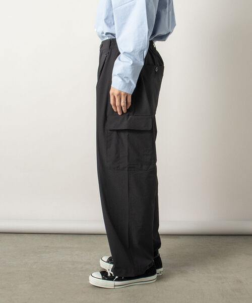 GLOSTER（グロスター）の「【RIP-STOP/リップストップ生地使用】【GLOSTER/グロスター】CAMP CARGO PT キャンプカーゴパンツ（その他パンツ・メンズ・ネイビー/ブラック・MEDIUM/LARGE）」の10枚目の写真