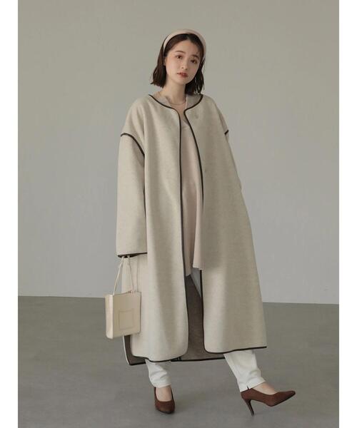 AMERICAN HOLIC（アメリカンホリック）の「裾スリットスウェットパンツ（スウェットパンツ・レディース・チャコールグレー/アイボリー・S/M）」の10枚目の写真