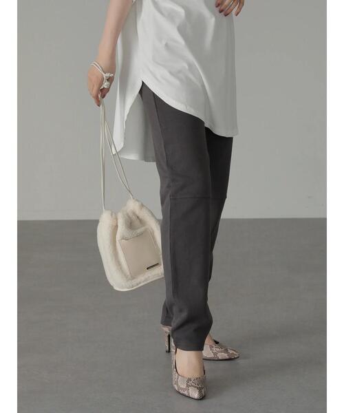 AMERICAN HOLIC（アメリカンホリック）の「裾スリットスウェットパンツ（スウェットパンツ・レディース・チャコールグレー/アイボリー・S/M）」の11枚目の写真