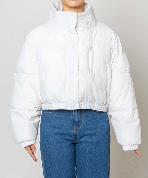 DuKKah（デュカ）の「Dukkah/【低身長向け】スタンド中綿ブルゾン（ダウンジャケット/コート・レディース・アイボリー/ブラック・X-SMALL）」の17枚目の写真
