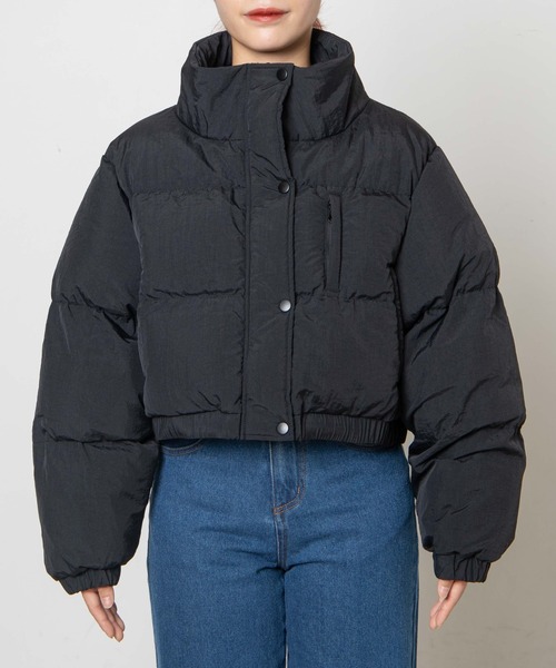 DuKKah（デュカ）の「Dukkah/【低身長向け】スタンド中綿ブルゾン（ダウンジャケット/コート・レディース・アイボリー/ブラック・X-SMALL）」の15枚目の写真