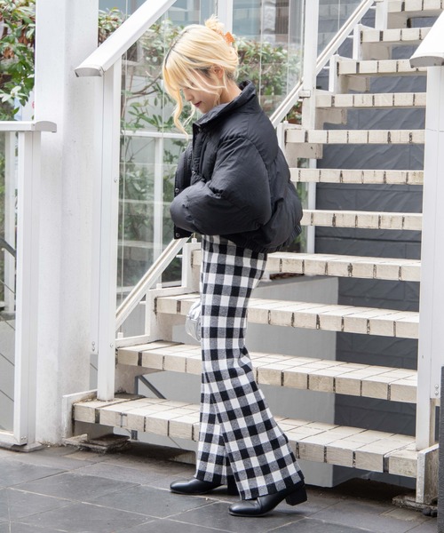 DuKKah（デュカ）の「Dukkah/【低身長向け】スタンド中綿ブルゾン（ダウンジャケット/コート・レディース・アイボリー/ブラック・X-SMALL）」の21枚目の写真