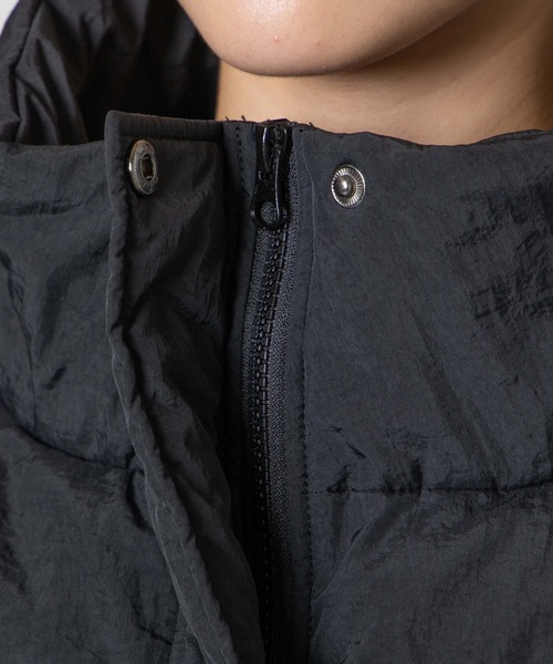 DuKKah（デュカ）の「Dukkah/【低身長向け】スタンド中綿ブルゾン（ダウンジャケット/コート・レディース・アイボリー/ブラック・X-SMALL）」の16枚目の写真