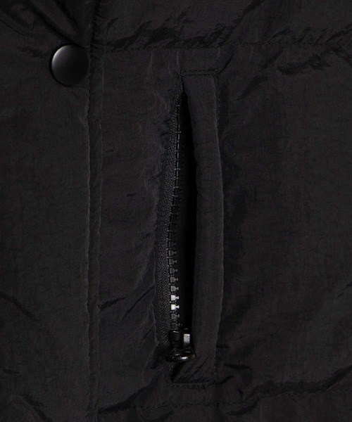 DuKKah（デュカ）の「Dukkah/【低身長向け】スタンド中綿ブルゾン（ダウンジャケット/コート・レディース・アイボリー/ブラック・X-SMALL）」の5枚目の写真