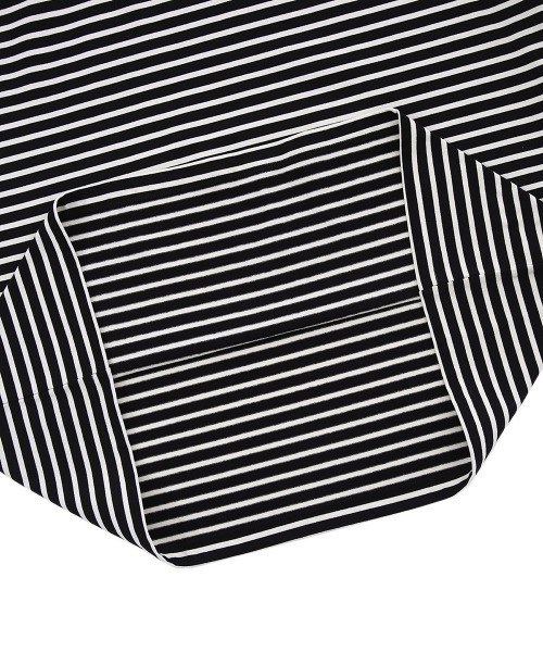 PORT BY ARK（ポートバイアーク）の「PORT BY ARK / ポートバイアーク：Mock neck Border LS T-shirt：PO10-T006[COR]（Tシャツ/カットソー・メンズ・ブラック系その他/ブルー系その他・1/2）」の10枚目の写真