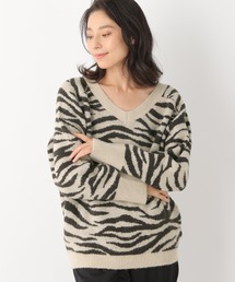 LEPSIM | 5ゲージゼブラ柄ニットプルオーバー　227747(ニット/セーター)
