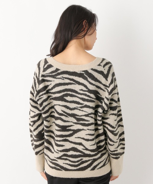 LEPSIM（レプシィム）の「5ゲージゼブラ柄ニットプルオーバー 227747