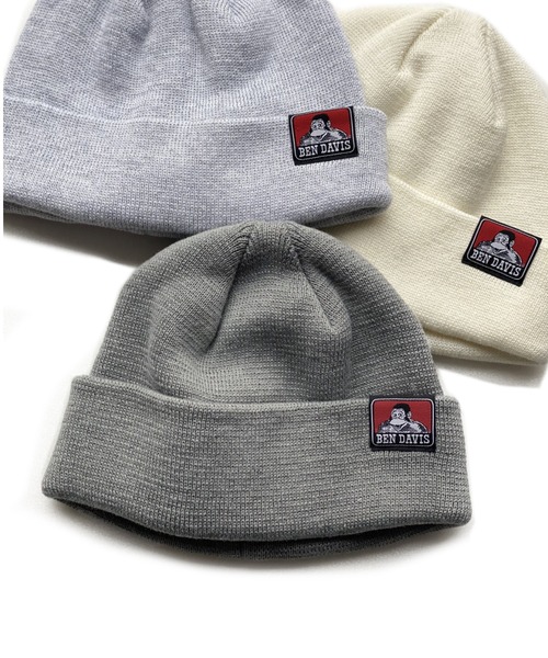 BEN DAVIS(ベンデイビス)の「《BEN DAVIS》2WAY KNIT CAP(ニットキャップ/ビーニー・メンズ・ライトグレー/ブラック/ダークグリーン/ヘザーグレー/キャメル/ホワイト/ベージュ・FREE)」の5枚目の写真