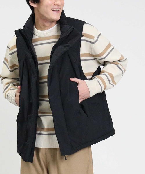 BACK NUMBER（バックナンバー）の「【BACK NUMBER】ユーティリティーベスト（その他アウター・メンズ・ブラック/ダークベージュ・M/L）」の2枚目の写真