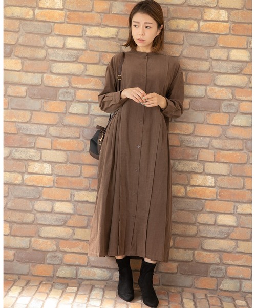 PREFERIR(プレフェリール)の「コーデュロイ ローウエスト ワンピース(ワンピース・レディース・チャコールグレー/ブラック/キャメル/ブラウン・SMALL/MEDIUM)」の22枚目の写真