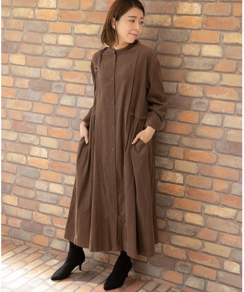 PREFERIR(プレフェリール)の「コーデュロイ ローウエスト ワンピース(ワンピース・レディース・チャコールグレー/ブラック/キャメル/ブラウン・SMALL/MEDIUM)」の21枚目の写真