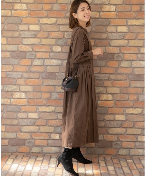 PREFERIR(プレフェリール)の「コーデュロイ ローウエスト ワンピース(ワンピース・レディース・チャコールグレー/ブラック/キャメル/ブラウン・SMALL/MEDIUM)」の17枚目の写真