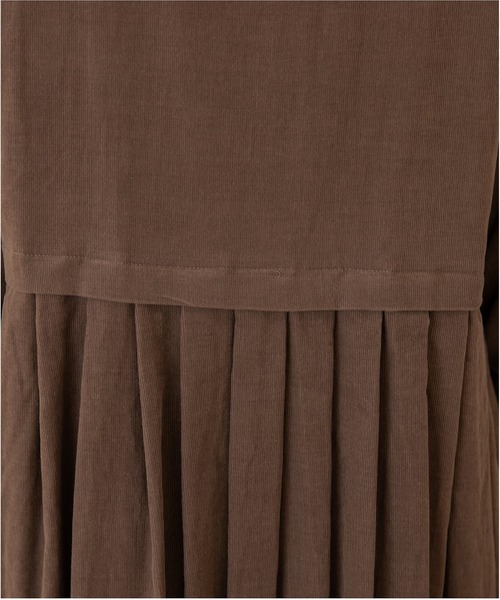 PREFERIR(プレフェリール)の「コーデュロイ ローウエスト ワンピース(ワンピース・レディース・チャコールグレー/ブラック/キャメル/ブラウン・SMALL/MEDIUM)」の8枚目の写真
