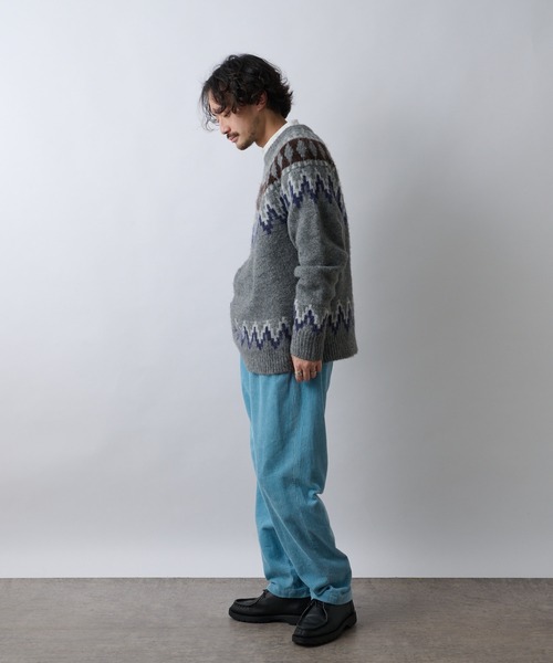 CIAOPANIC TYPY(チャオパニックティピー)の「OSOROノルディッククルーニットプルオーバ-(ニット/セーター・メンズ・ベージュ/グレー・SMALL/MEDIUM/LARGE)」の17枚目の写真