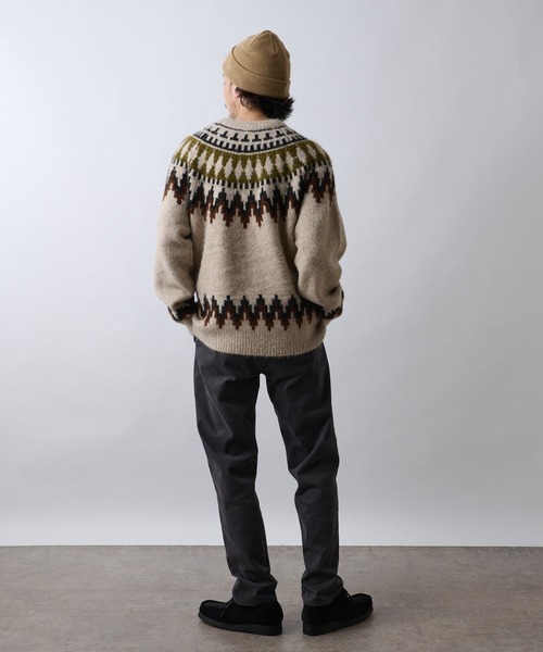 CIAOPANIC TYPY(チャオパニックティピー)の「OSOROノルディッククルーニットプルオーバ-(ニット/セーター・メンズ・ベージュ/グレー・SMALL/MEDIUM/LARGE)」の11枚目の写真
