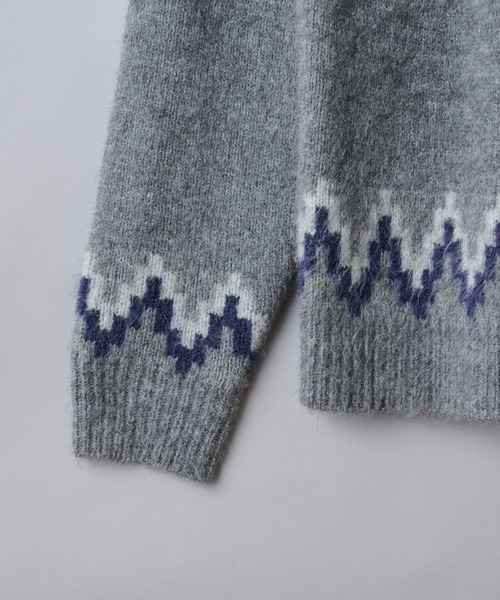 CIAOPANIC TYPY(チャオパニックティピー)の「OSOROノルディッククルーニットプルオーバ-(ニット/セーター・メンズ・ベージュ/グレー・SMALL/MEDIUM/LARGE)」の6枚目の写真