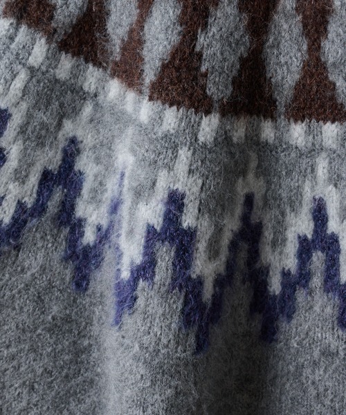 CIAOPANIC TYPY(チャオパニックティピー)の「OSOROノルディッククルーニットプルオーバ-(ニット/セーター・メンズ・ベージュ/グレー・SMALL/MEDIUM/LARGE)」の12枚目の写真