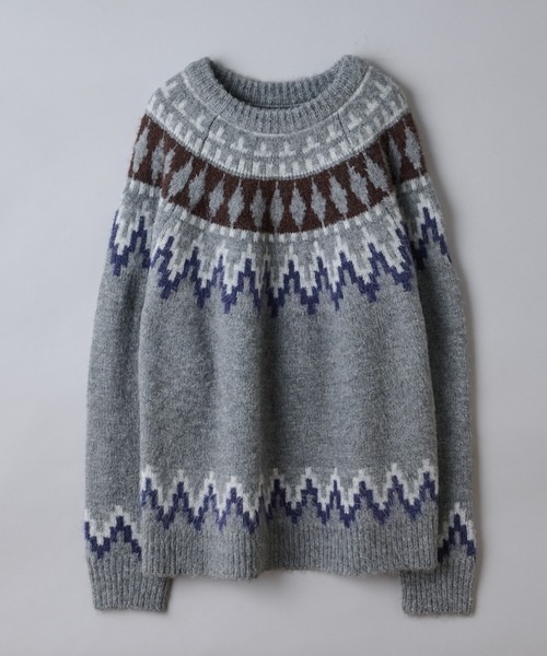 CIAOPANIC TYPY(チャオパニックティピー)の「OSOROノルディッククルーニットプルオーバ-(ニット/セーター・メンズ・ベージュ/グレー・SMALL/MEDIUM/LARGE)」の15枚目の写真