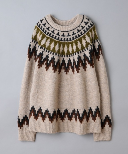 CIAOPANIC TYPY(チャオパニックティピー)の「OSOROノルディッククルーニットプルオーバ-(ニット/セーター・メンズ・ベージュ/グレー・SMALL/MEDIUM/LARGE)」の20枚目の写真