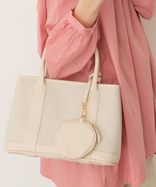 RODE SKO(ロデスコ)の「プチ撥水キャンバストートバッグ(トートバッグ・レディース・アイボリー/ブラック/ブラウン系その他・ONE)」の16枚目の写真