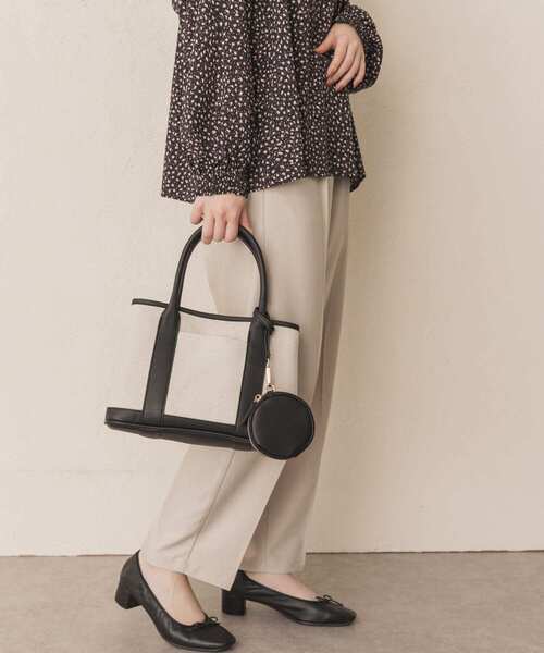 RODE SKO(ロデスコ)の「プチ撥水キャンバストートバッグ(トートバッグ・レディース・アイボリー/ブラック/ブラウン系その他・ONE)」の17枚目の写真