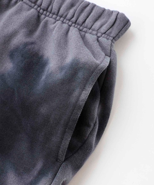 X-girl（エックスガール）の「TIE-DYE SWEAT PANTS（スウェットパンツ・レディース・ブラック/ホワイト/ライトパープル・S/M）」の9枚目の写真