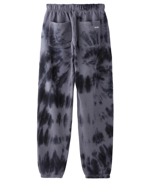 X-girl（エックスガール）の「TIE-DYE SWEAT PANTS（スウェットパンツ・レディース・ブラック/ホワイト/ライトパープル・S/M）」の7枚目の写真