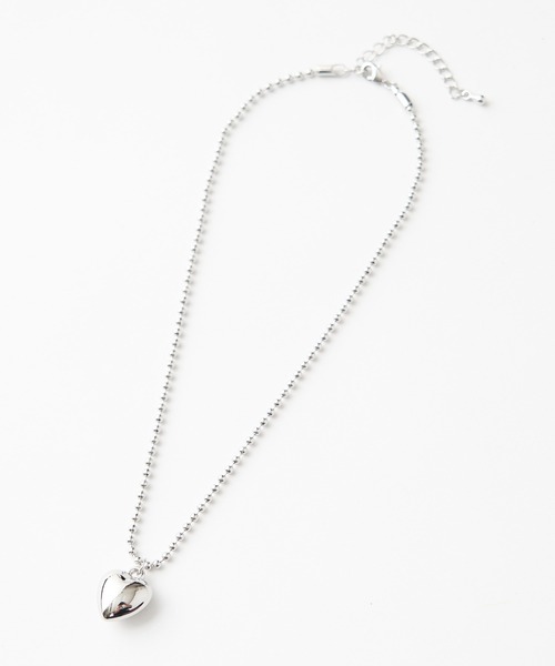 one after another NICE CLAUP(ワンアフターアナザーナイスクラップ)の「ボールチェーンハートネックレス(ネックレス・レディース・シルバー/ゴールド・FREE)」の6枚目の写真