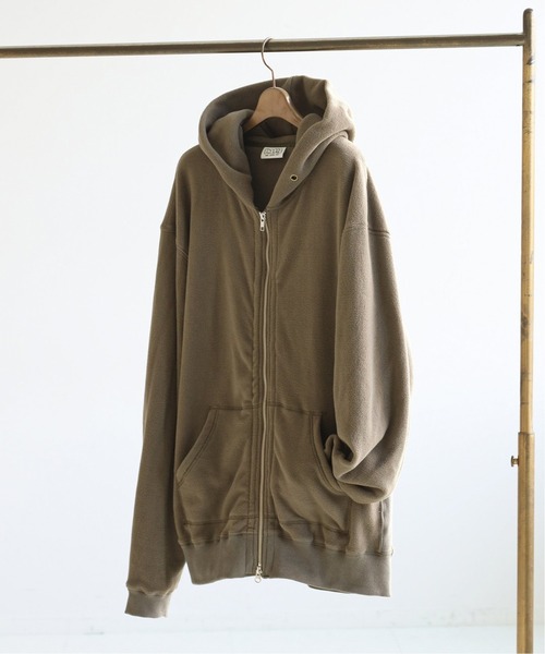 PHATEE（ファッティー）の「【Phatee / ファッティー】 別注 リサイクルフリースジップパーカー（パーカー・メンズ・ネイビー/カーキ・MEDIUM/LARGE/X-LARGE）」の10枚目の写真