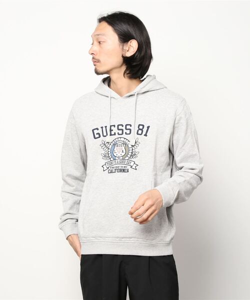 Guess（ゲス）の「Spencer Fleece Hoodie（パーカー・メンズ・ブラウン/グレー/オレンジ/ブルー・SMALL/MEDIUM/LARGE）」の12枚目の写真