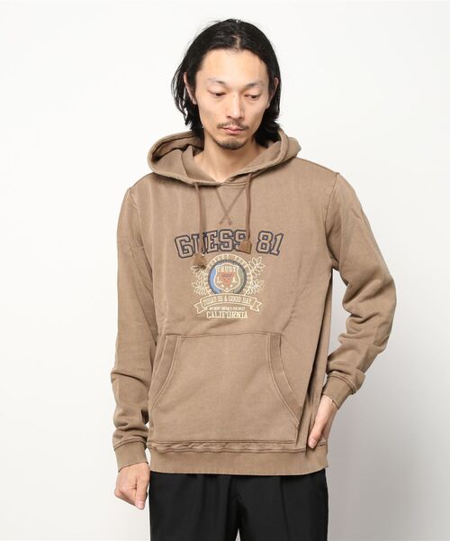 Guess（ゲス）の「Spencer Fleece Hoodie（パーカー・メンズ・ブラウン/グレー/オレンジ/ブルー・SMALL/MEDIUM/LARGE）」の16枚目の写真