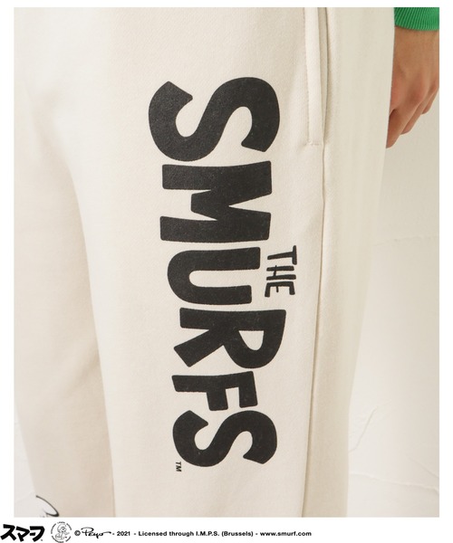 Mac-House(マックハウス)の「Smurf スマーフ プリント スウェットパンツ(スウェットパンツ・メンズ・アイボリー/ブラック・L/M)」の5枚目の写真