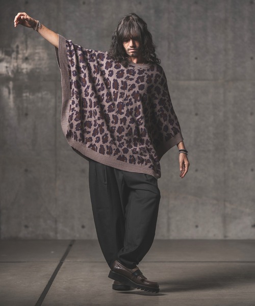 GLIMCLAP(グリムクラップ)の「mp9640-Uneven yarn T-R fabric balloon silhouette pants パンツ(その他パンツ・メンズ・ライトグレー/ブラック/ベージュ/チャコール・S/M/L)」の7枚目の写真