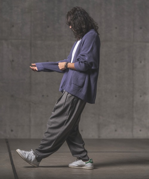 GLIMCLAP(グリムクラップ)の「mp9640-Uneven yarn T-R fabric balloon silhouette pants パンツ(その他パンツ・メンズ・ライトグレー/ブラック/ベージュ/チャコール・S/M/L)」の13枚目の写真