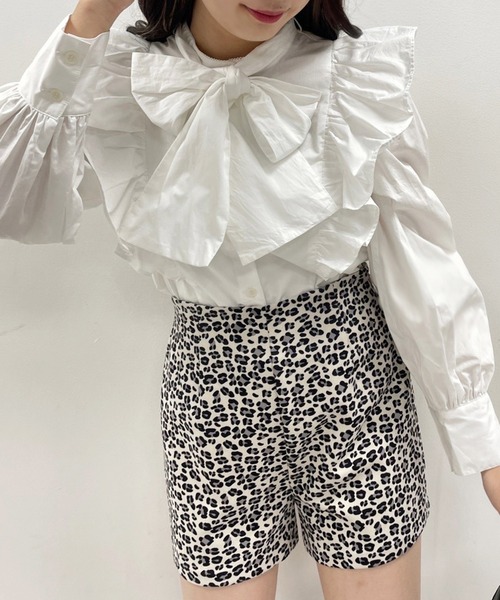 one after another NICE CLAUP（ワンアフターアナザーナイスクラップ）の「【美脚効果抜群！】シンプルショートパンツ（その他パンツ・レディース・ブラック/ブラウン/レオパード・FREE）」の9枚目の写真