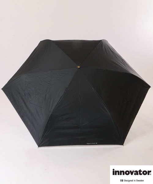 innovator（イノベーター）の「innovator 晴雨兼用折りたたみ傘　60㎝（折りたたみ傘・レディース・オレンジ/ブルー/ブラック/ベージュ/ネイビー/C/A/B・60）」の2枚目の写真