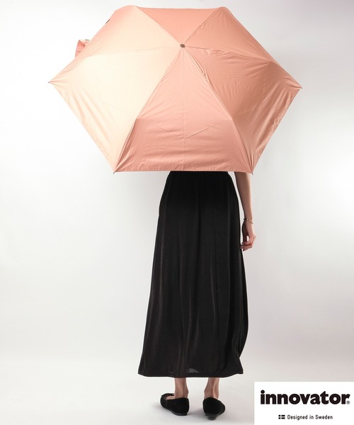 innovator（イノベーター）の「innovator 晴雨兼用折りたたみ傘　60㎝（折りたたみ傘・レディース・オレンジ/ブルー/ブラック/ベージュ/ネイビー/C/A/B・60）」の21枚目の写真