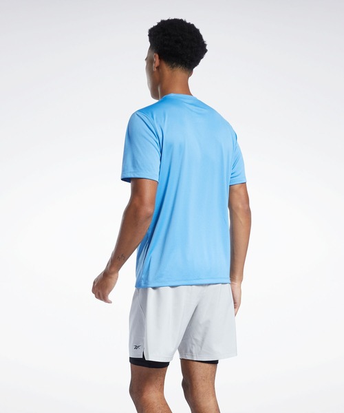 Reebok（リーボック）の「ランニング テック Tシャツ /（Tシャツ/カットソー・メンズ・スカイブルー/ブラック・SMALL/MEDIUM/LARGE/X-LARGE/XX-LARGE/X-SMALL/XXX-LARGE）」の10枚目の写真