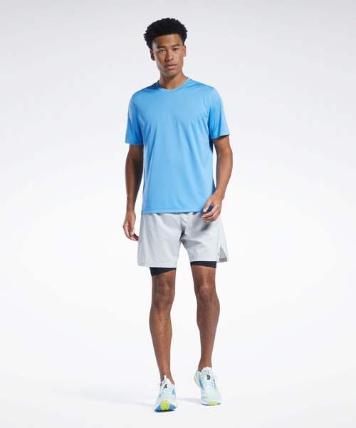 Reebok（リーボック）の「ランニング テック Tシャツ /（Tシャツ/カットソー・メンズ・スカイブルー/ブラック・SMALL/MEDIUM/LARGE/X-LARGE/XX-LARGE/X-SMALL/XXX-LARGE）」の12枚目の写真