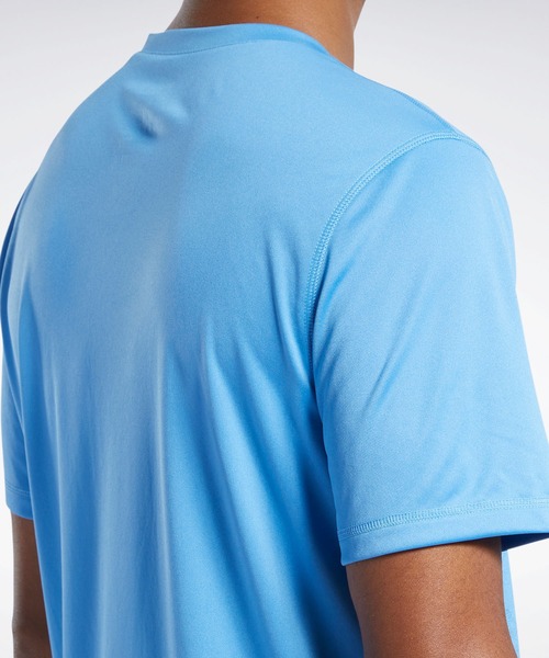 Reebok（リーボック）の「ランニング テック Tシャツ /（Tシャツ/カットソー・メンズ・スカイブルー/ブラック・SMALL/MEDIUM/LARGE/X-LARGE/XX-LARGE/X-SMALL/XXX-LARGE）」の14枚目の写真