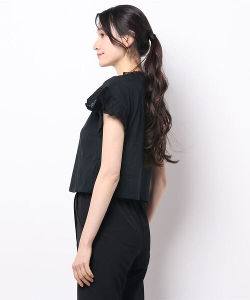 Swankiss（スワンキス）の「HS angel print T（Tシャツ/カットソー・レディース・ホワイト/ブラック/ブラウン・FREE）」の4枚目の写真