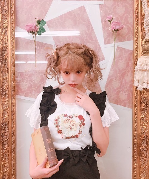 Swankiss（スワンキス）の「HS angel print T（Tシャツ/カットソー・レディース・ホワイト/ブラック/ブラウン・FREE）」の2枚目の写真