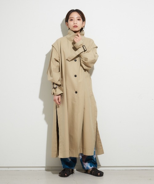 NOMINE（ノミネ）の「2WAYトレンチコート（トレンチコート・レディース・ブラック/ベージュ/セージグリーン・フリー）」の3枚目の写真