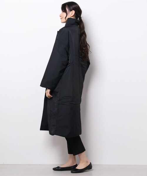 Bou Jeloud（ブージュルード）の「【WEB限定】中綿スタンドロングコート（チェスターコート・レディース・モカ/ブラック/オフホワイト・FREE）」の12枚目の写真
