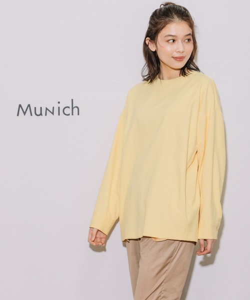 Munich（ミューニック）の「ドライタッチオックスクルーネックシャツ（シャツ/ブラウス・レディース・ブラック/イエロー/グリーン/ナチュラル/ダークベージュ・FREE）」の19枚目の写真