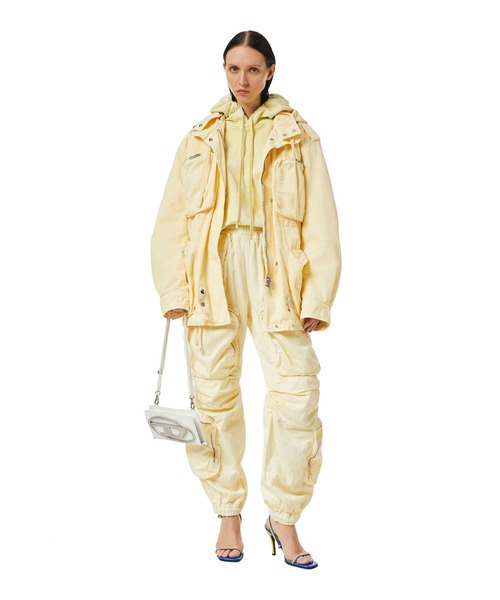 DIESEL(ディーゼル)の「レディース スウェット パーカー 製品染め レギュラーフィット(パーカー・レディース・パープル/イエロー/オレンジ・SMALL/MEDIUM/LARGE/X-SMALL)」の13枚目の写真