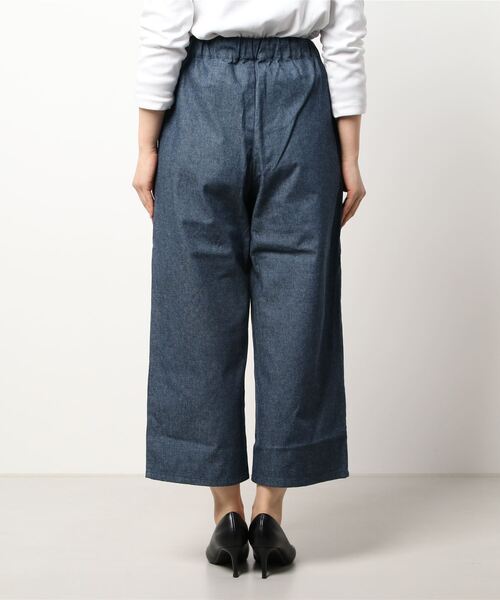 Samansa Mos2 blue(サマンサモスモスブルー)の「ダンガリーイージーパンツ(その他パンツ・レディース・ブルー/ネイビー/ベージュ・フリ-)」の5枚目の写真