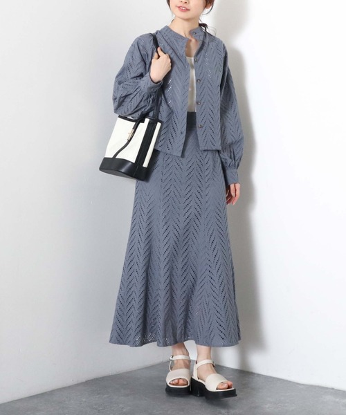 archives(アルシーヴ)の「刺繍レースマーメイドスカート(スカート・レディース・オフホワイト/ブルー/グリーン系その他・MEDIUM)」の11枚目の写真